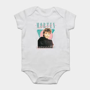 80s Vintage Style Morten Harket Aesthetic Design Baby Bodysuit